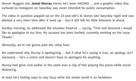 Sex Tape Of Jamal Murray Getting A Blowjob From His Girlfriend Emerges 27 Days After His