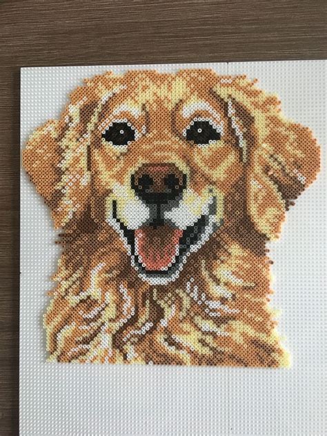 Cute Puppy Sprites Perler Bead Art Golden Retriever E Vrogue Co