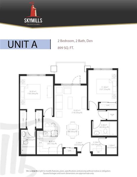 Skymills A Floor Plan Calgary Ab Livabl