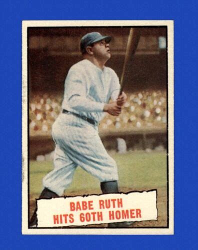 Topps Set Break Babe Ruth Th Hr Nr Mint Gmcards Ebay