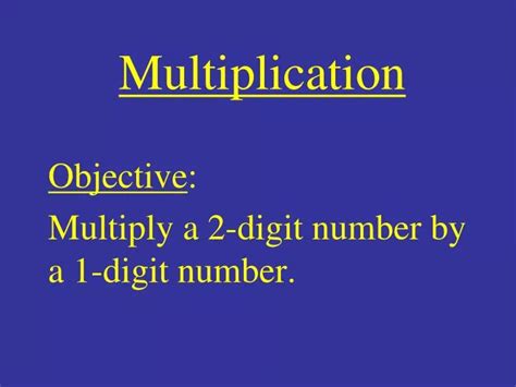 Ppt Multiplication Powerpoint Presentation Free Download Id5744421