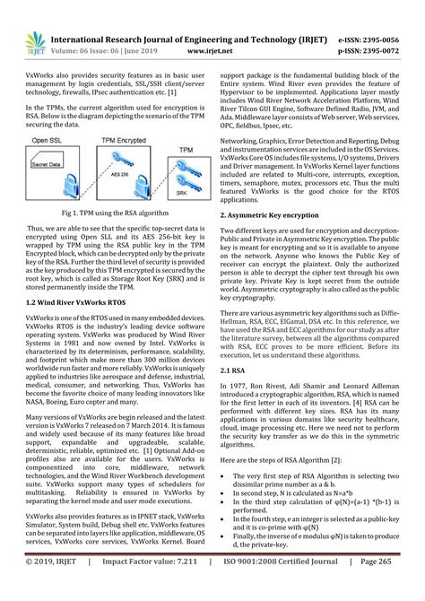 Irjet Public Key Infrastructure Pki Understanding For Vxworks Rtos