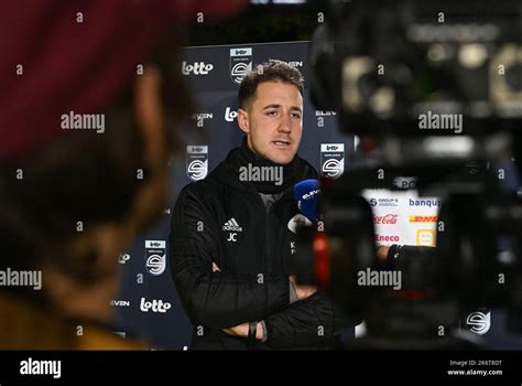 Head Coach Jimmy Coenraets Of Ohl Pictured Being Interviewed After A