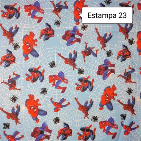 Tecido Microfibra Estampa Digital Homem Aranha Shopee Brasil