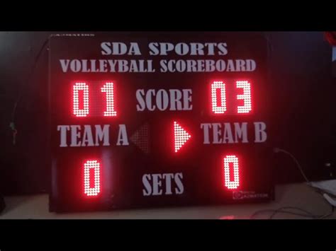 VOLLEYBALL SCOREBOARD - Led Volleyball Scoreboard Manufacturer from ...