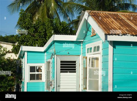 Barbados Traditional Wooden Architecture Stock Photo Alamy