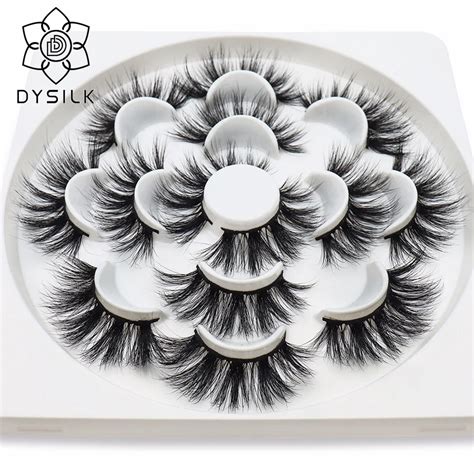 Dysilk Pairs Mm D Thick Mink Eyelashes Fake Lashes Long Makeup Mink