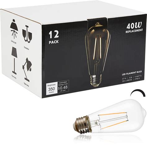 AIELIT T45 T14 Dimmable E26 LED Light Bulb 6W 60 Watt Equivalent