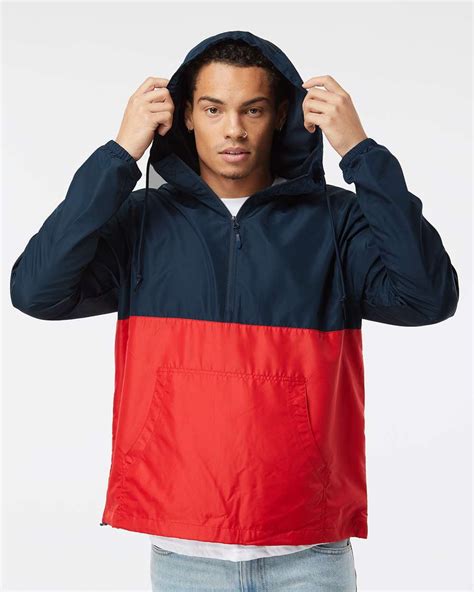 Independent Trading Co Unisex Lightweight Quarter Zip Windbreaker