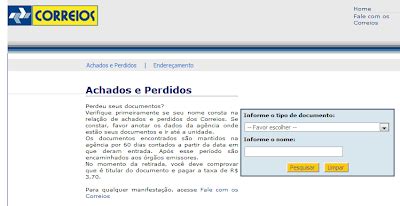 Achados E Perdidos Do Correio - WWW.CORREIOS.COM.BR | ACHADOS E PERDIDOS CORREIOS ~ Dicas Grátis 2022