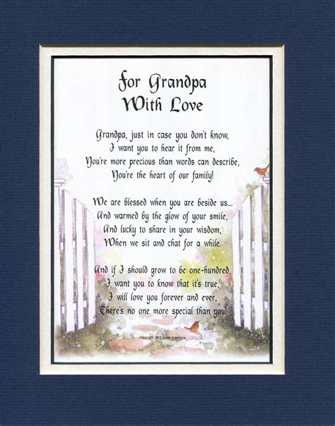 Grandpa Poem Grandfather Poem Grandpa Print Grandpa Verse Thank You