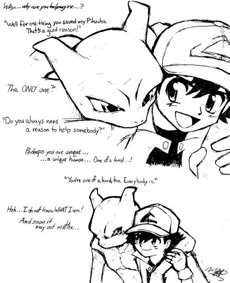 Pokemon Mewtwo And Ash