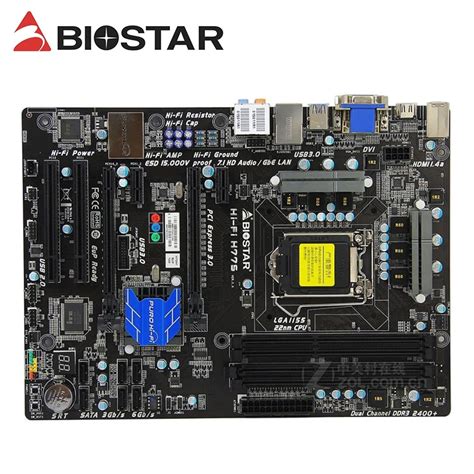 H H S Original Used Motherboard Biostar Hi Fi H S Lga Ddr