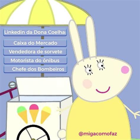 A Dona Coelha é uma personagem do desenho da Peppa Pig e é responsável