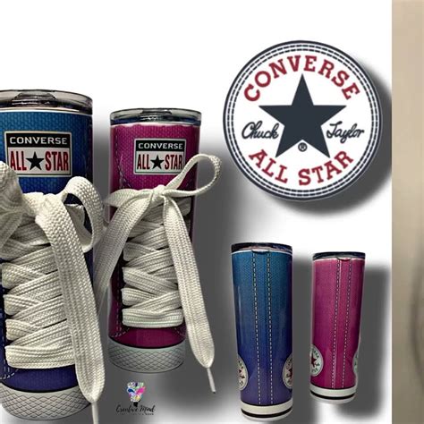 Inspired Converse W Shoe Lace 20 Oz Skinny Tumbler Youtube