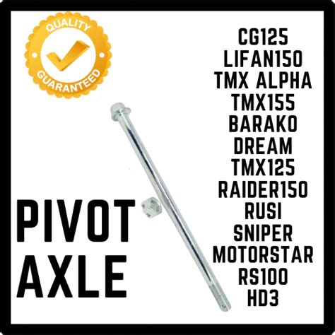 Motorcycle Axle Pivot Axle Lifan Tmx Barako C Raider Sniper Xrm