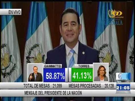 Presidente Jimmy Morales Se Pronuncia Despu S De Conocer Los Resultados