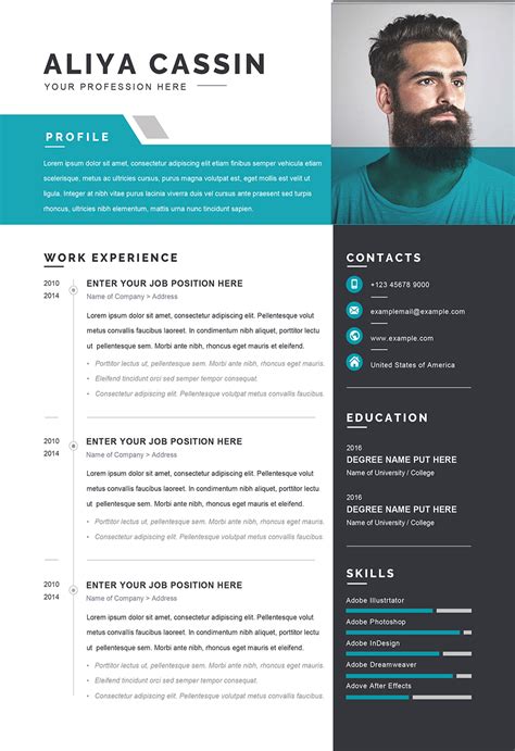 Cv Format Word Best CV Templates Word Your Modern Professional Cv