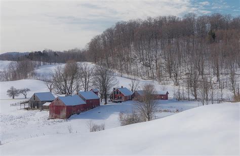 Snowy Farm Photograph by Debbie Gracy - Pixels