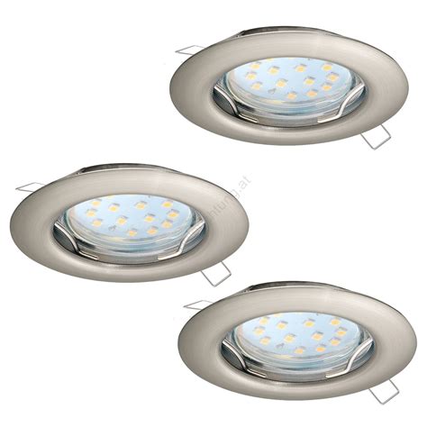 Eglo 94237 SET 3x LED Einbauleuchte PENETO 3xGU10 LED 3W 230V