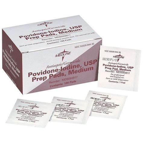 Medline Povidone Iodine Prep Pads Wound Preps Use Fsa