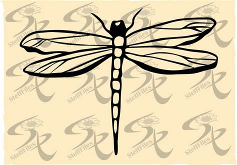 Dragonfly Svg Dxf Ai Png Eps  Silhouetteart Print Etsy Uk