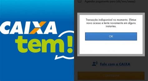 CAIXA FORA DO AR PARA PIX Transação indisponível usuários enfrentam