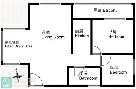 漢神巨蛋校園居易高樓三面景觀2房平車 權威物業管理 外商企業租賃管理