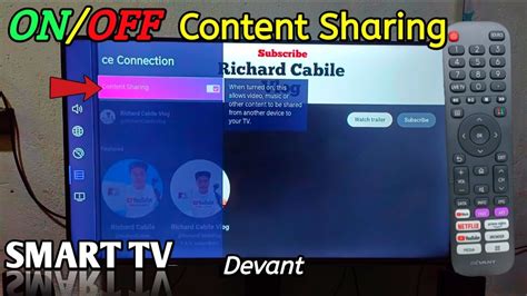 How to Turn ON or OFF Content Sharing in Devant TV - YouTube