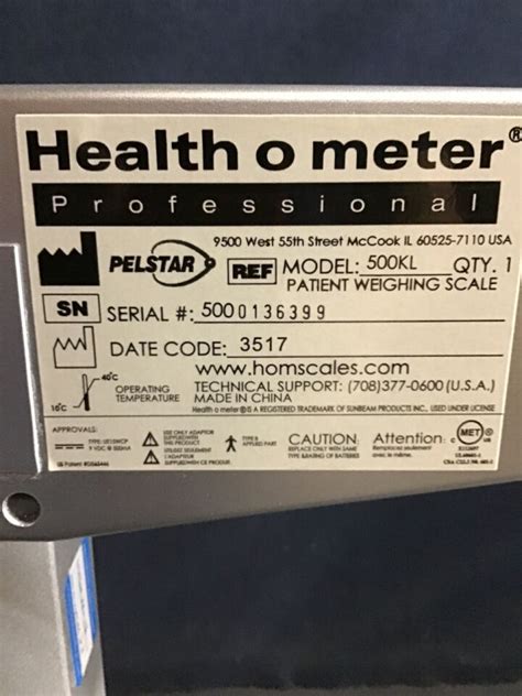 Used HEALTH-O-METER 500KL Digital Scale For Sale - DOTmed Listing #4738304: