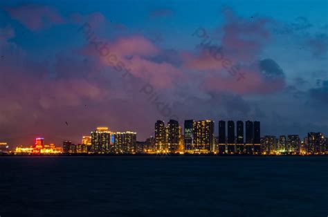 City Night View Beautiful Of Zhuhai | PSD Free Download - Pikbest