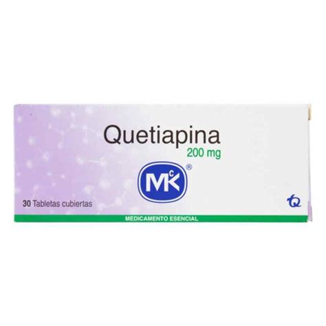 QUETIAPINA 200 MG CAJA X 30 TABLETAS MK