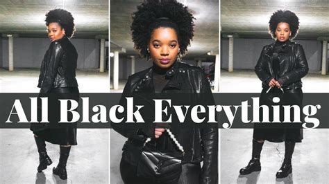 How To Style All Black Outfits All Black Everything Youtube