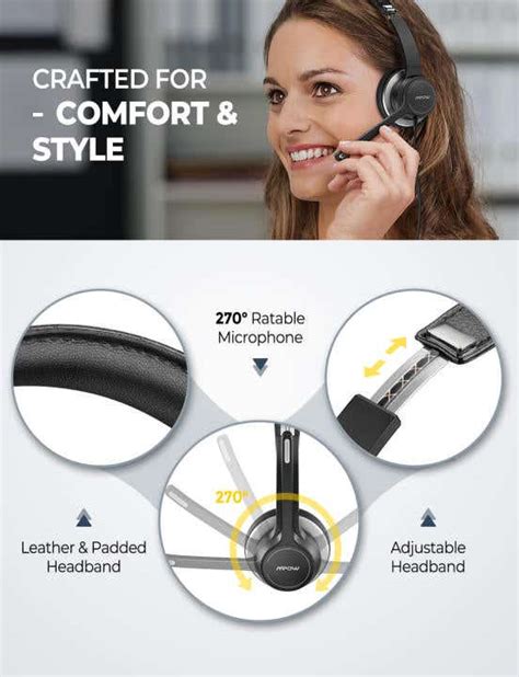 Mpow HC6 USB Business Headset With Microphone