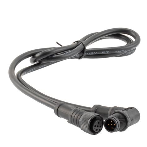 M12 5 Position A Code Female To Right Angle Male Sensor Signal Cable