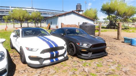 Ford Shelby Gt350 And Ford Shelby Gt350 Forza Horizon 5 Youtube