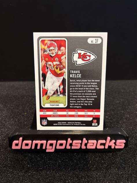 Mavin Panini Absolute Football Travis Kelce No