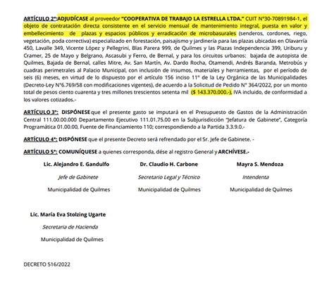 Cooperativas De Quilmes Las Millonarias Contrataciones Por Parte Del Municipio A Cargo De Mayra