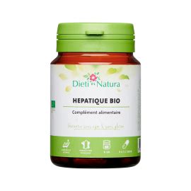 Hepatic Bio 60 et 200 Gélules Foie Dieti Natura