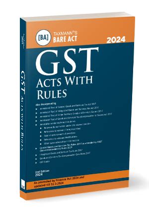 GST Acts With Rules Finance Act 2024 By Taxmann S Editorial Board