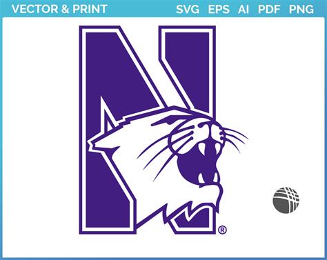 Northwestern Wildcats Alternate Logo 1981 College Sports Vector