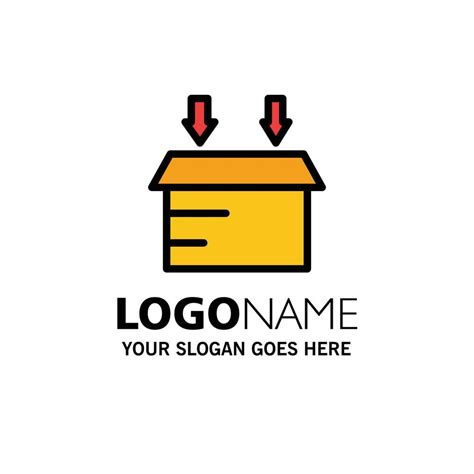 Box Logistic Open Business Logo Template Flat Color 13193586 Vector Art at Vecteezy