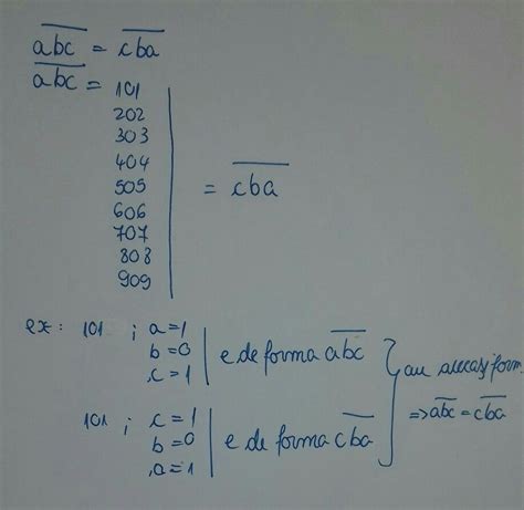 Determinati Cate Numere Naturale De Forma Abc Verifica Relatia Abc Cba