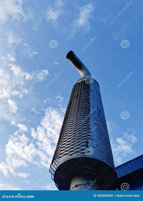 Semi Truck Cab Exhaust Pipe Stock Image - Image of horizon, steeple ...