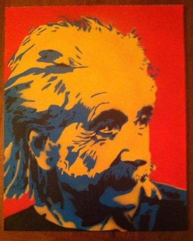 Albert Einstein Spray Painting By Blight Banksy Style Street Art