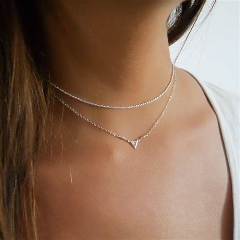 Sterling Silver Rope Chain Choker Necklace 359 Etsy Silver Choker Necklace Sterling Silver