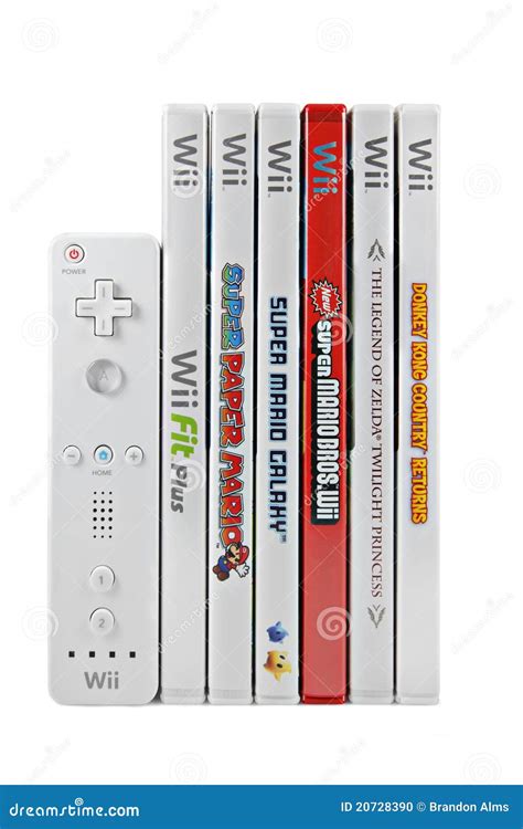 Nintendo Wii Games and Controller Editorial Image - Image of donkey, entertainment: 20728390