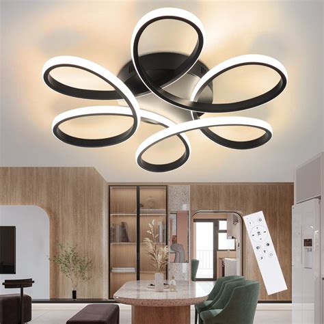 Homefire Deckenlampe LED Deckenleuchte Wohnzimmer Modern Dimmbar Mit