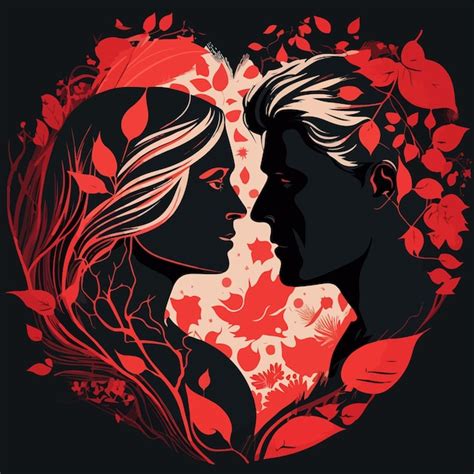 Premium Vector Valentines Day Couple In Love Vector Illustration