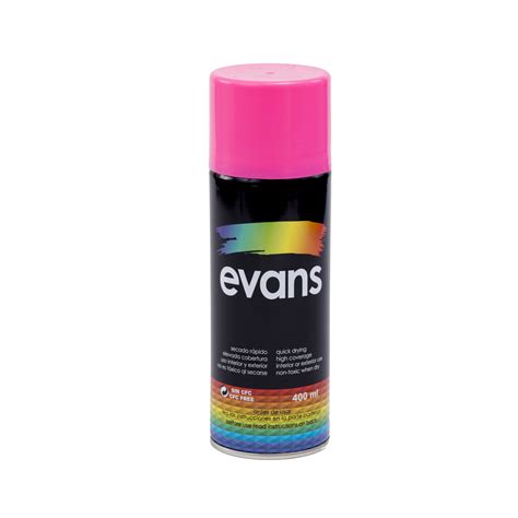 Pintura Evans Aerosol Rosado Fluorescente Ml